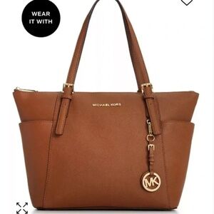 🤎 Michael Kors Jet Set East West Top Zip Tote • Brown • Excellent Condition